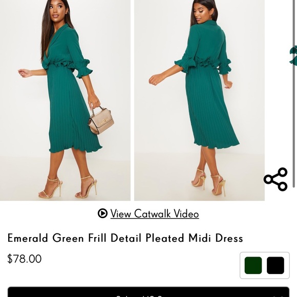 PRETTYLITTLETHING Frill detail midi dress - Picture 6 of 10